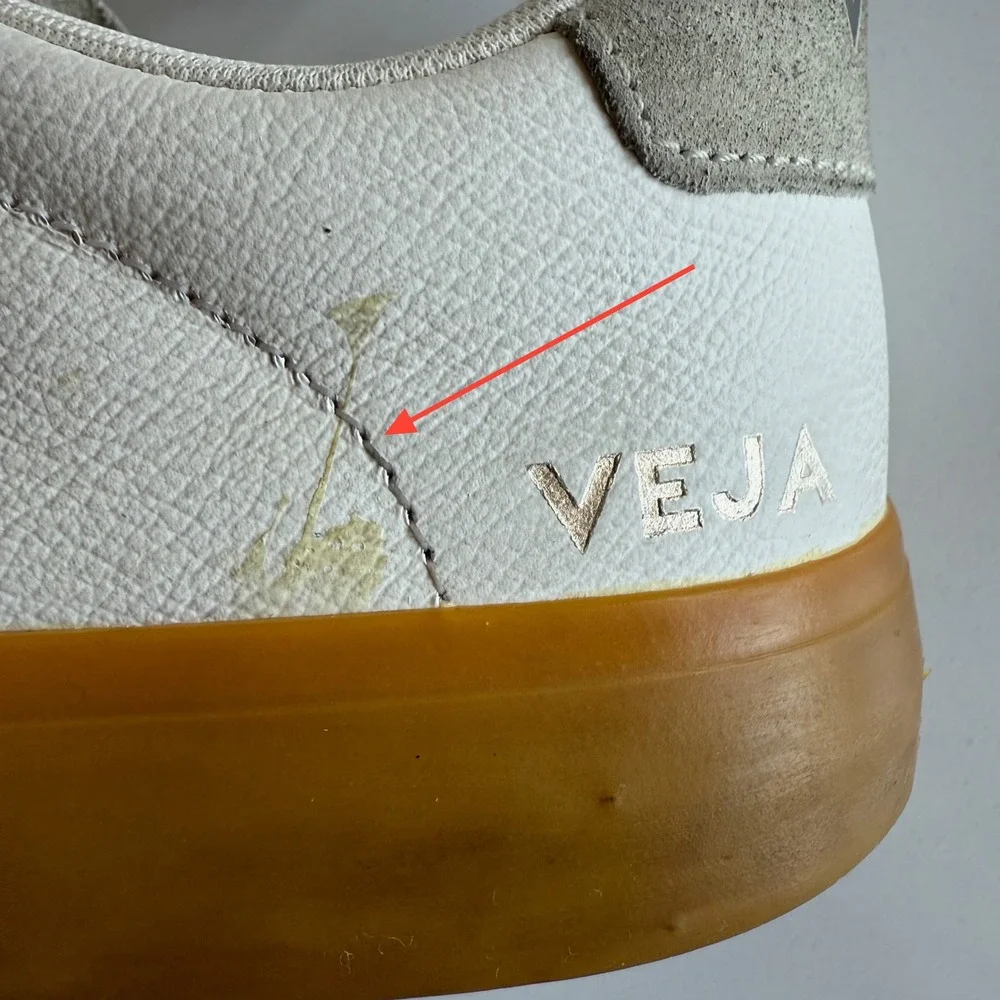 Veja Campo White Gum Chromefree Leather Comfort Shoes men 8 women 9.5 CP0503147A